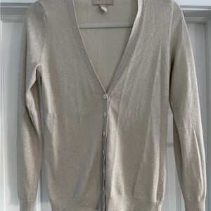 Banana Republic Shimmering Beige Cardigan